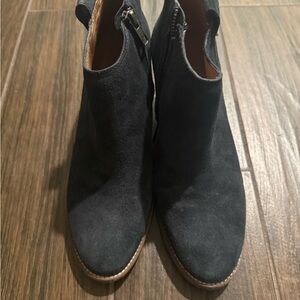 Madewell navy blue Suede Ankle Boots